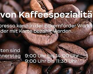 Verkauf Kaffeespezialitäten